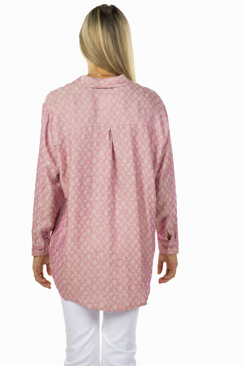 MY PEANUT Melis Dusty Pink Oversize Shirt