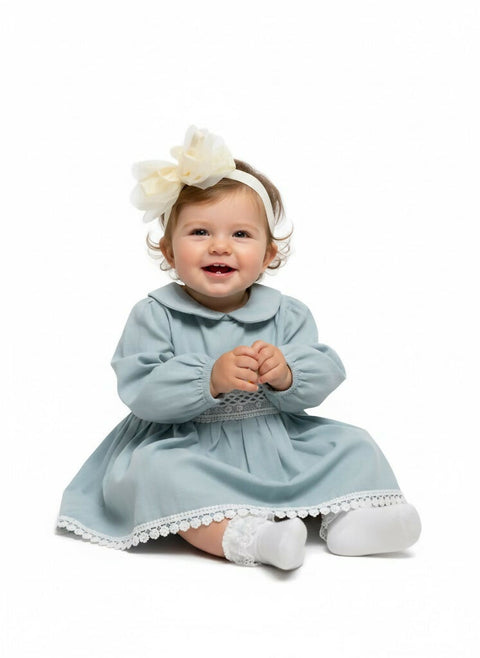 MAISON BEBE Nour Elegant Newborn Dress Set - Mint