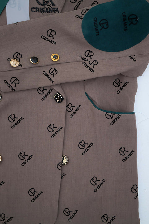 CRISANTA Blazer with Logo Details