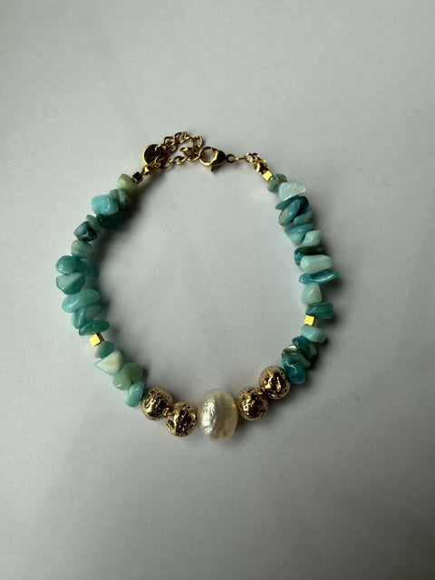Azure Pearl Bracelet