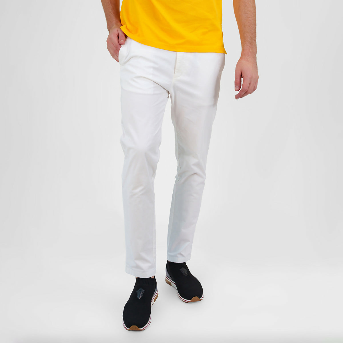 Via Milano Trouser Powder White
