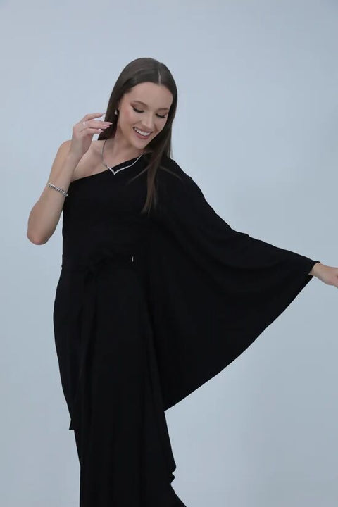 Eve, Black Off-Shoulder Long Dress