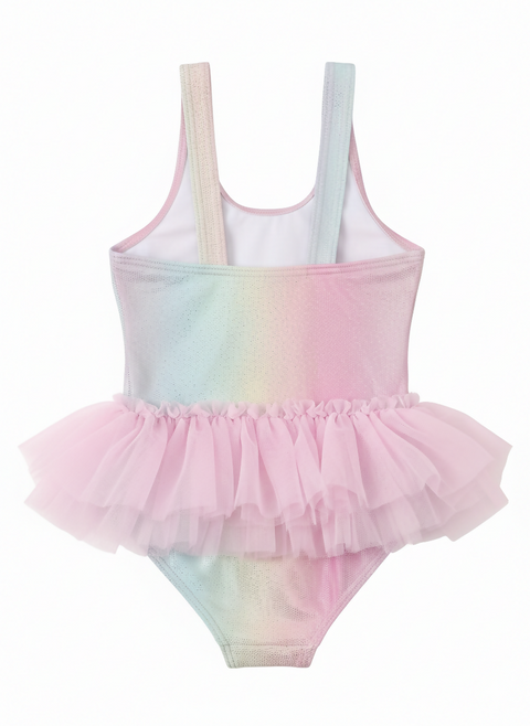 Unicorn Shimmer Tutu Girls Swimsuit