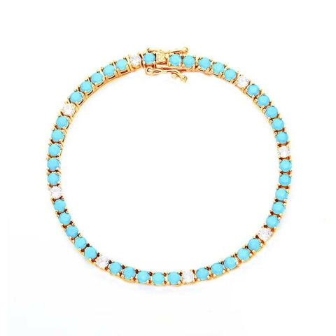 Turquoise Serenity Tennis Bracelet