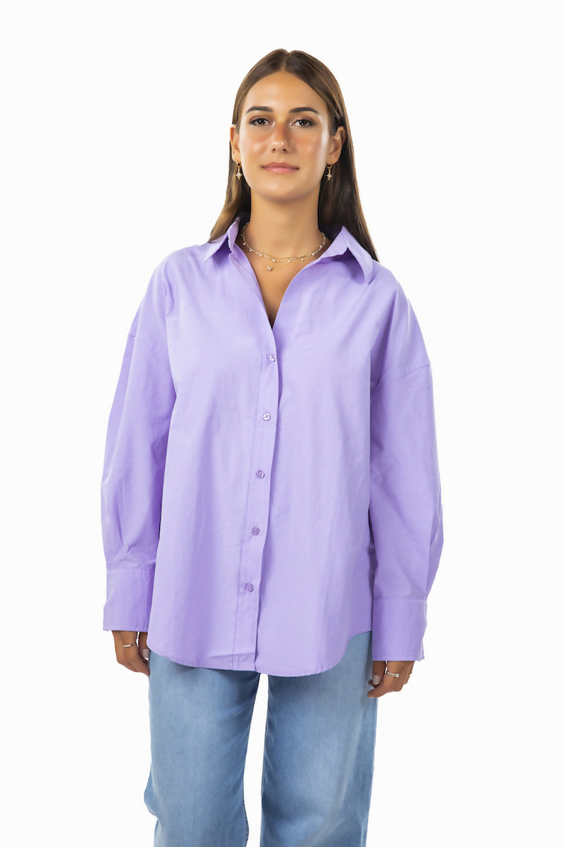 MY PEANUT Tomboy Shirt in Lilac