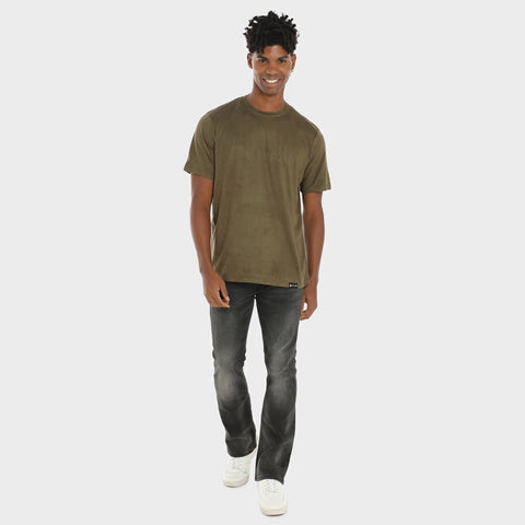 TYNT Premium Suede T-shirt/Olive Green