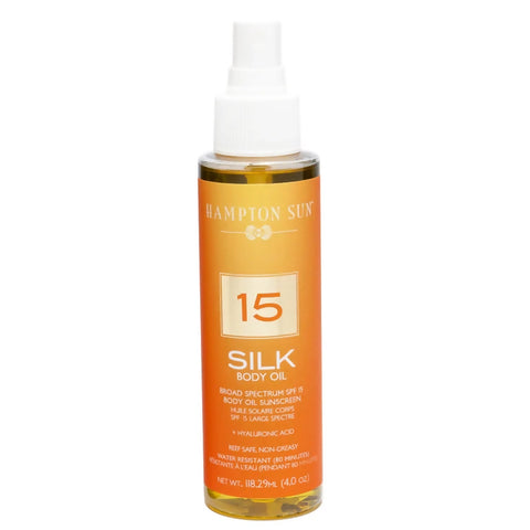 Hampton Sun Silk Body Oil - SPF 15 - 4.0 Oz