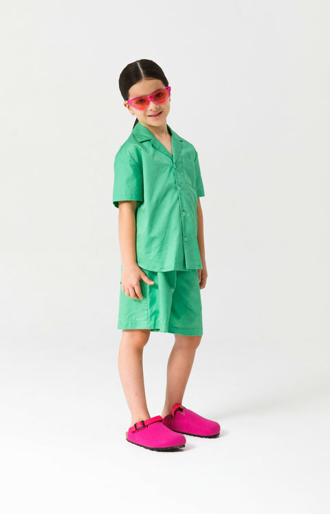 KIKI green cotton shirt