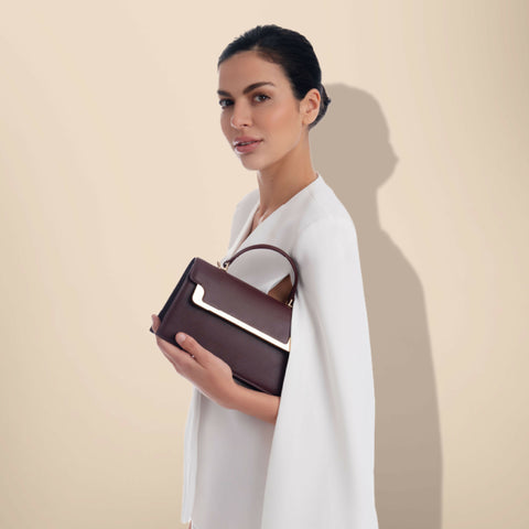 MISS MIAR MAROON  LADIES BAG COMPACT--16