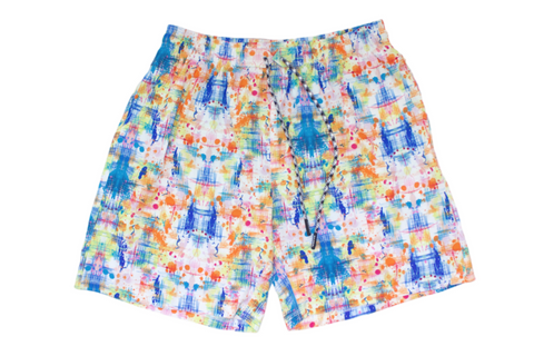 Dribble Map Printed Shorts