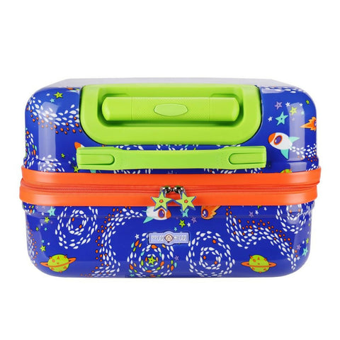 Milk&Moo 18-inch Kids Carry-On Luggage with 360° Glowing Light-Up Wheels, Ponix