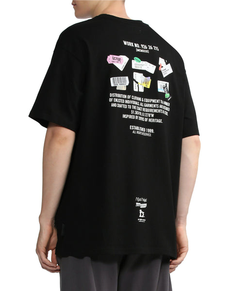 Digital Printed T-Shirt In Black