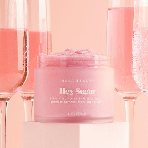 NCLA Beauty Hey Sugar Pink Champagne Body Scrub 250g