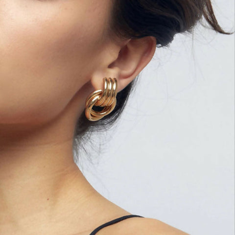 Layered Spiraled Up Earrings