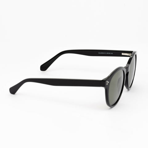 Ritz Sunglasses | Black Frames & Green Lenses