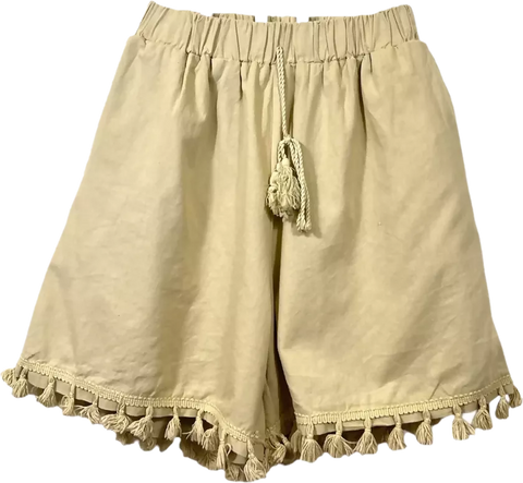 My PEANUT Fringe Shorts Co-ord
