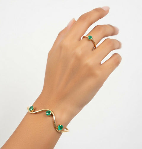 Nora Handmade adjustable Choker & bracelet & ring set