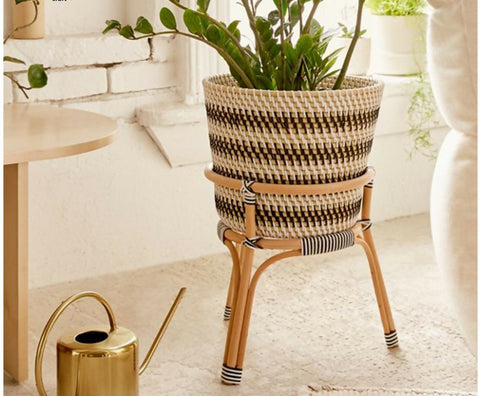 Rattan Stand with planter Basket