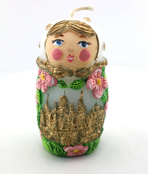 susarts handmade long-lasting candle ''matryoshka''