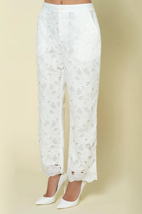 ELENI EMBROIDERED PANTS