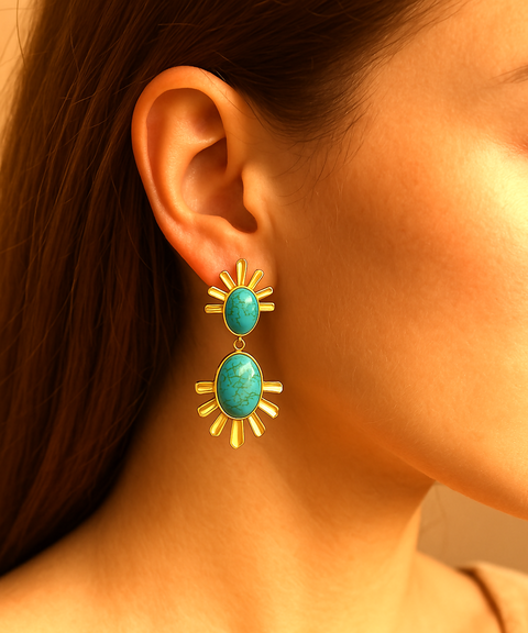 Sunburst Turquoise Ring