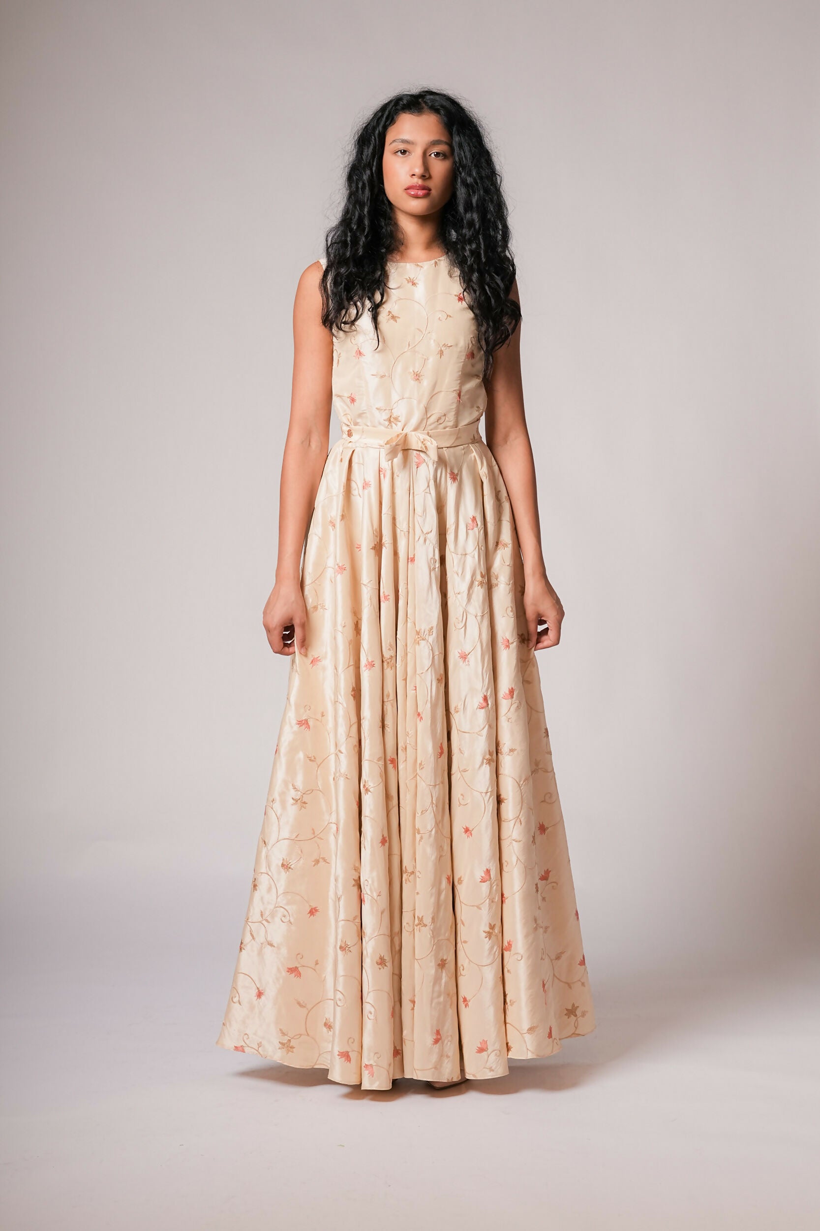 Blossom Gown embroidered taffeta