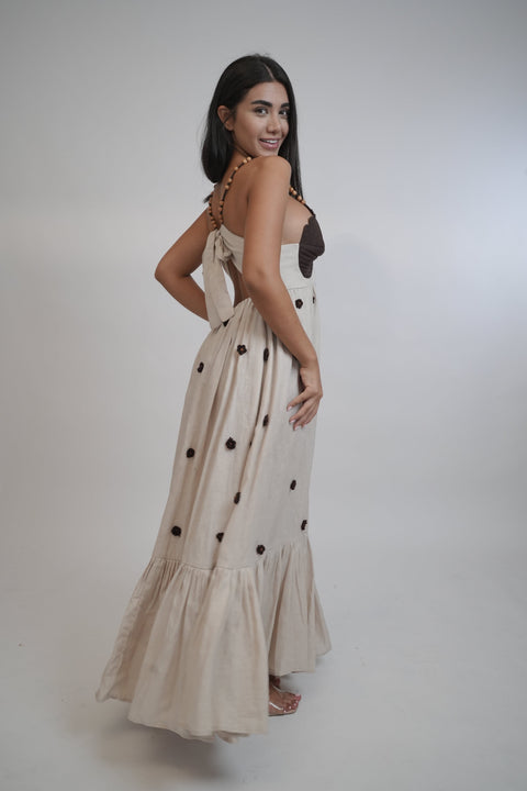 coco-beige-brown-linen-dress