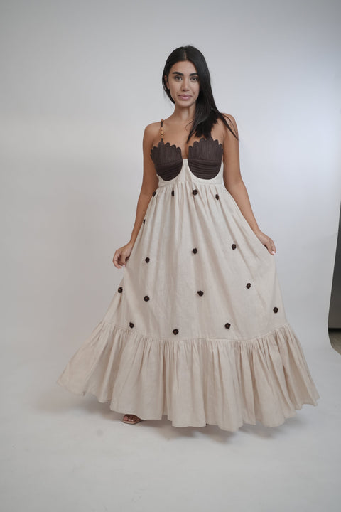 coco-beige-brown-linen-dress