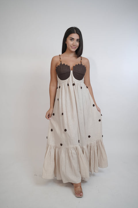 coco-beige-brown-linen-dress