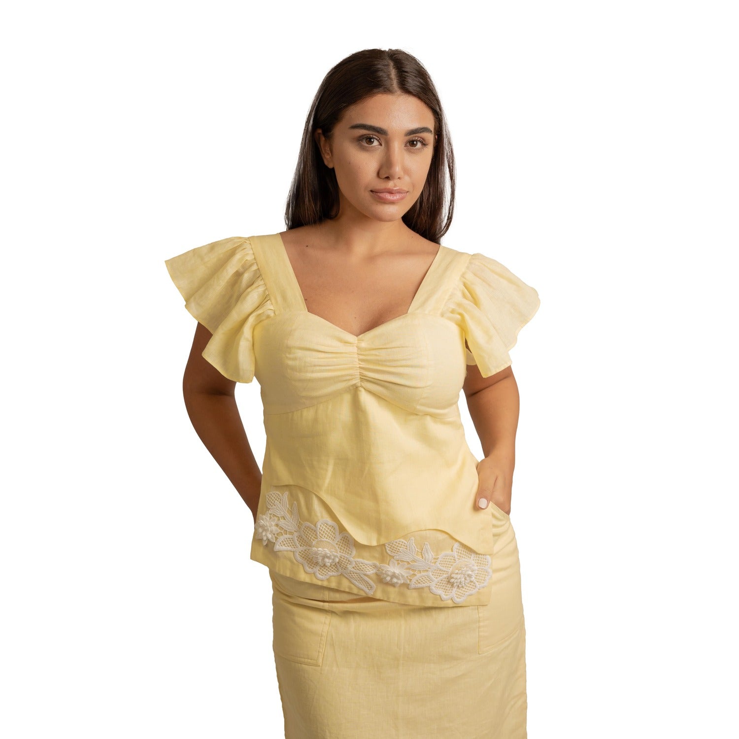 blossom-yellow-top-with-white-lace