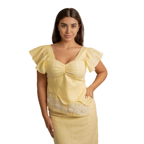 blossom-yellow-top-with-white-lace