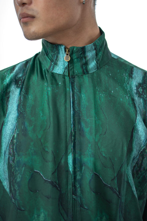 LA PERLE BLEUE Zipper Set Shorts Green