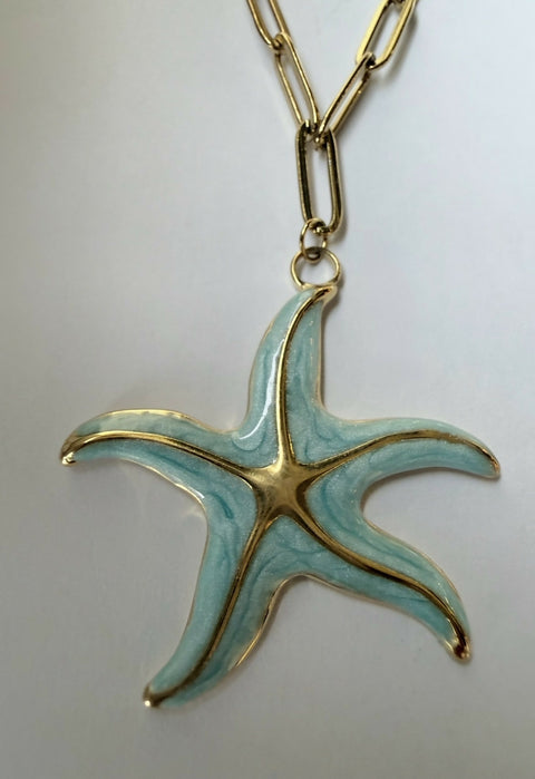 BLUE STAR NECKLACE