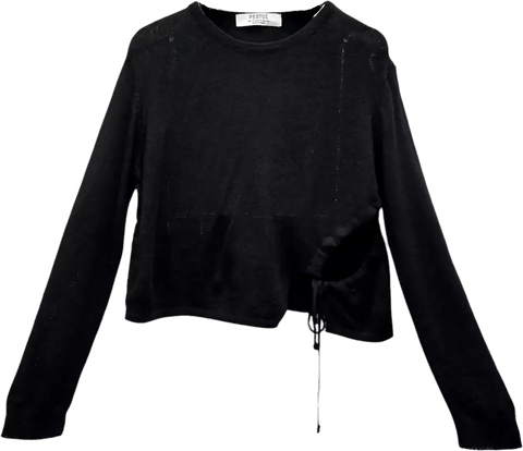 MEA KNIT TOP In BLACK