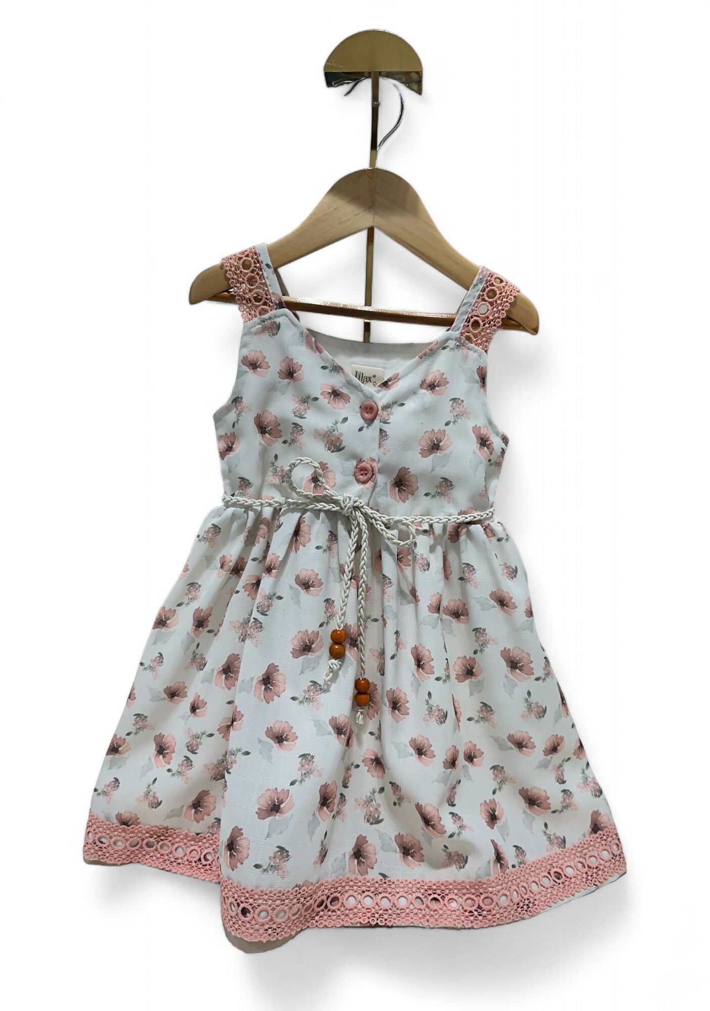 MY POPPY CHIFFON DRESS- SALMON