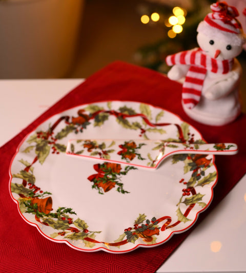 Opulent Porcelain Dessert Plate Cake.