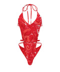 Halter neck front tie one piece front RSW