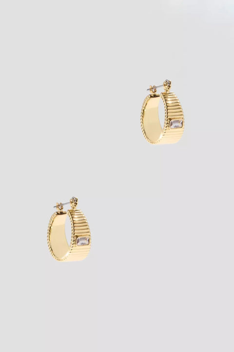 The Francois Ridged Hoops- Gold