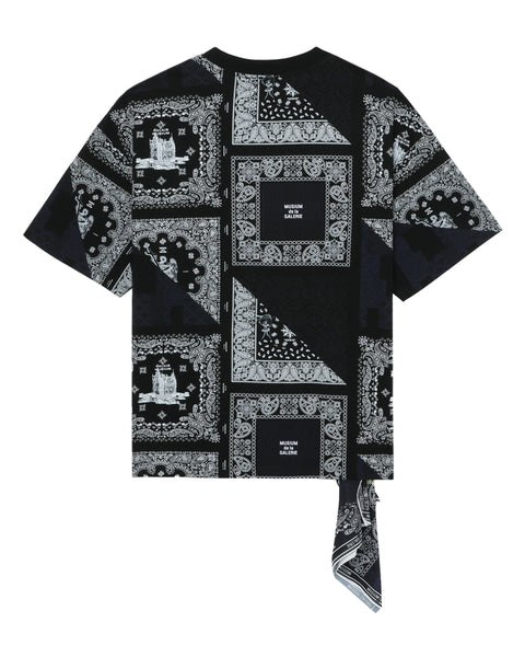 Combined Bandana T-shirt in Black