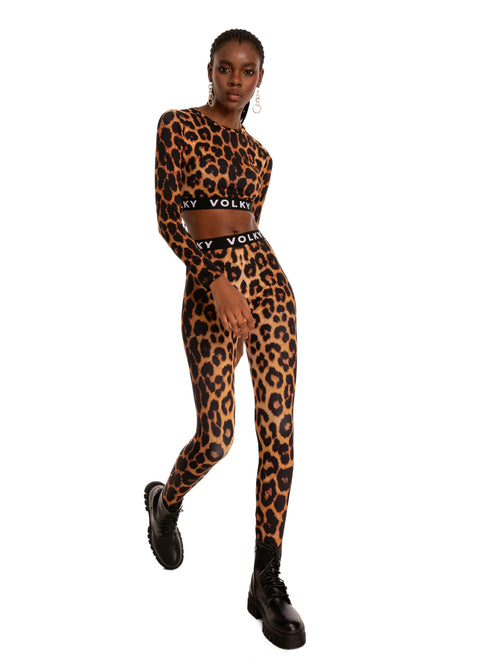 Leopard Sport Set in Orange