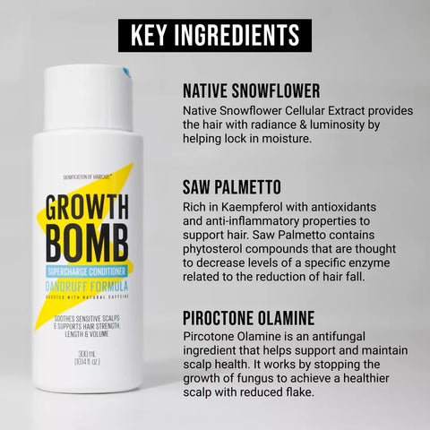 Growth Bomb - Supercharge Conditioner - Dandruff Formula - 300ml