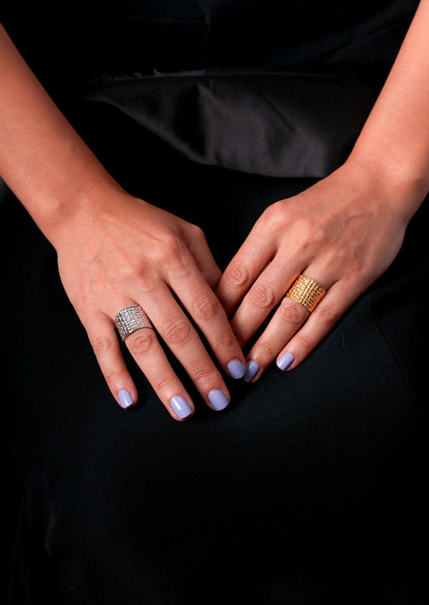 Lava Gold Handmade Ring