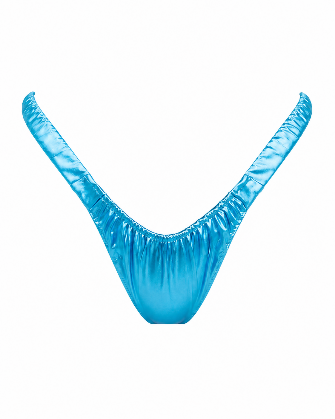 Bella Bikini Gathered Bottom Blue Electric