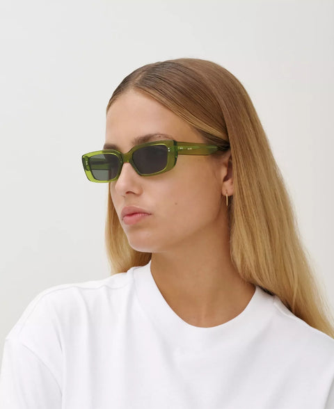 Grace Transparent Green Sunglasses