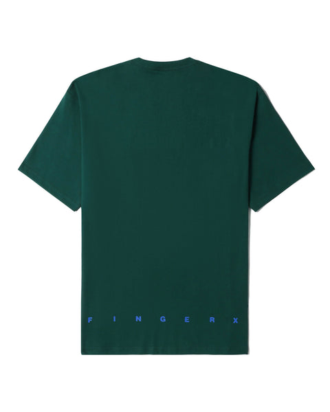 Relax Logo Patch Dark Green T-shirt in Cotton Jersey