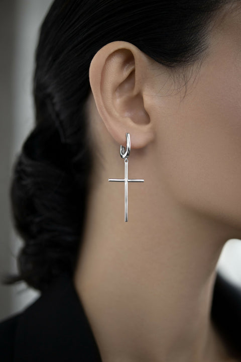 Large Crosses earrings without stones