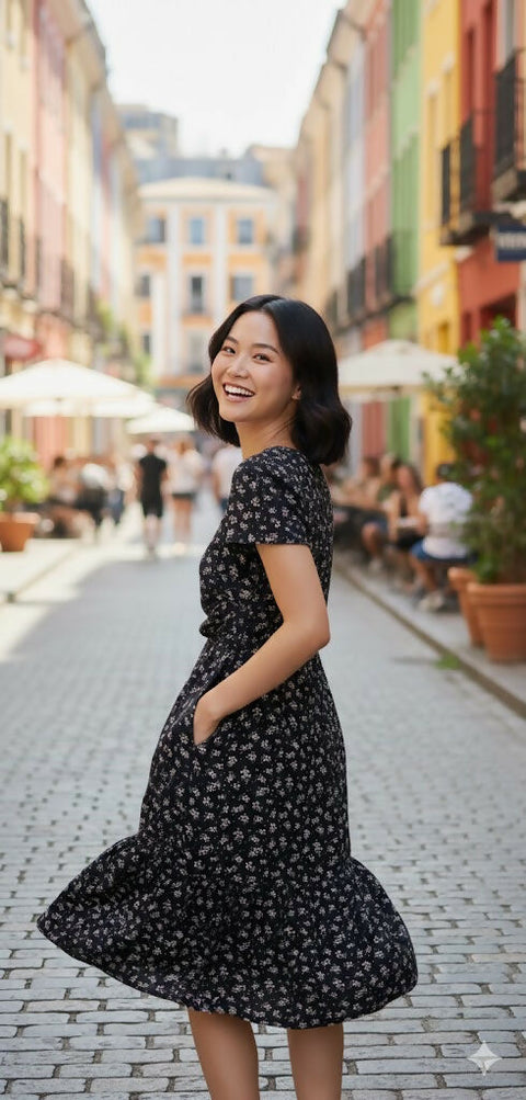 BASMA FLORAL DRESS