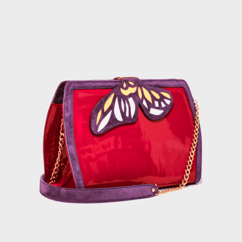 Lilah The Butterfly Bag - Red And Purple