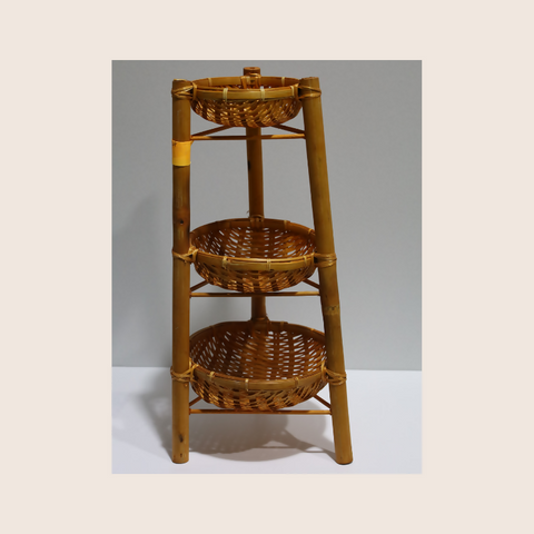Susarts handmade 3 layered basket.
