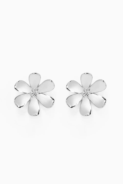 DAISY STATEMENT STUDS- SILVER